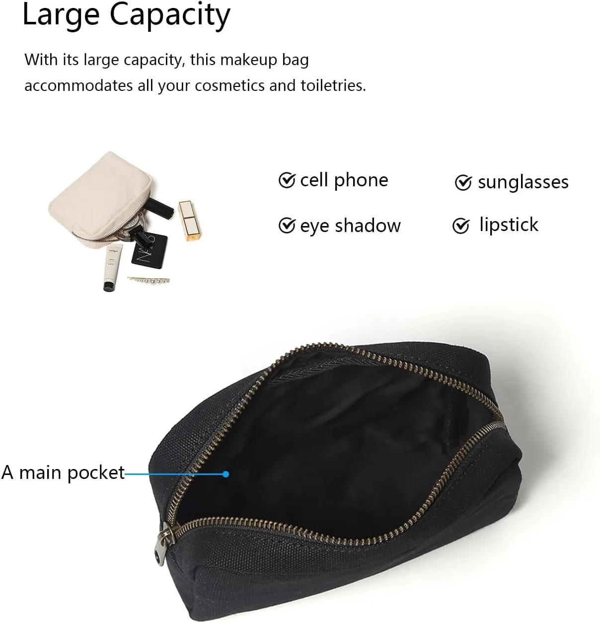Cosmetic Bags Sleek and Versatile Carryalls for Your Beauty Essentials