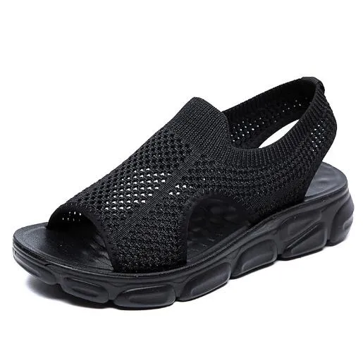 Creamtopmall Soft Bottom Flat Heel Sandals