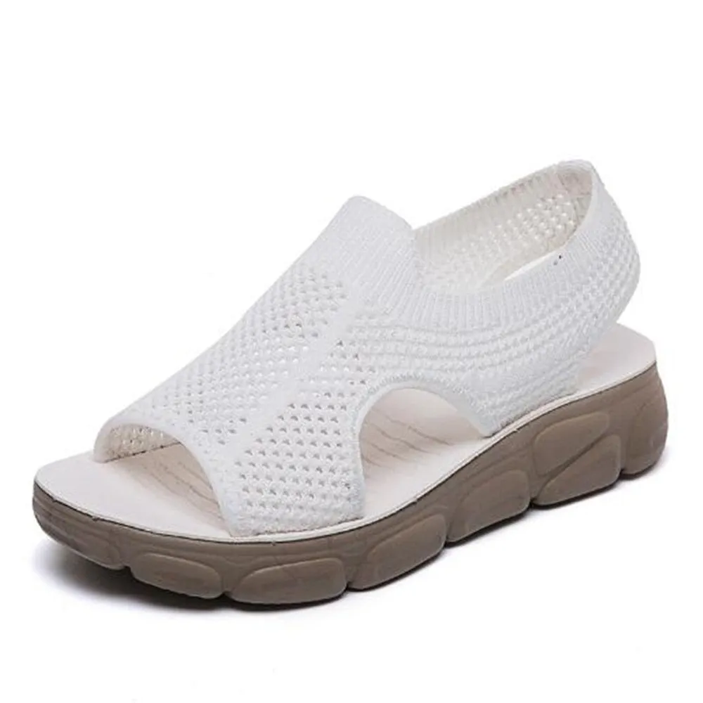 Creamtopmall Soft Bottom Flat Heel Sandals