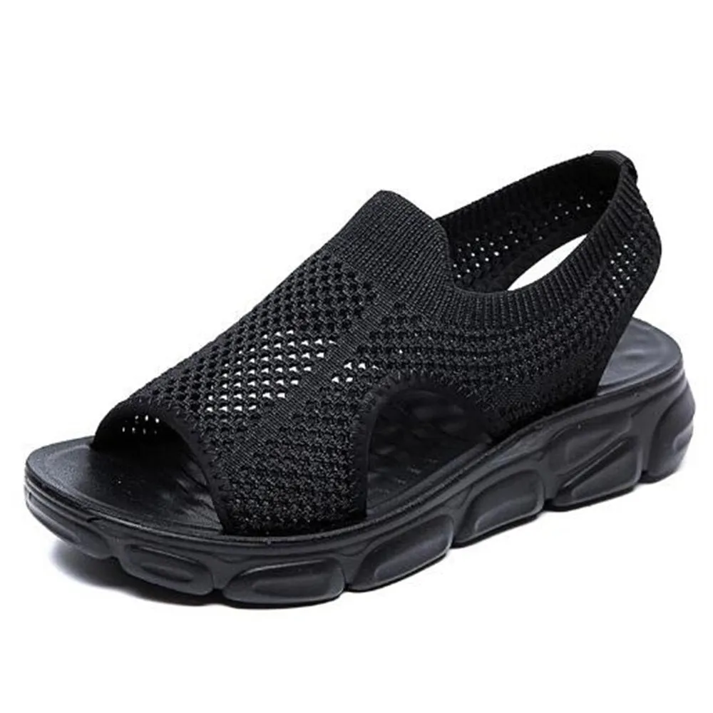 Creamtopmall Soft Bottom Flat Heel Sandals