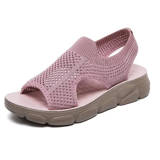 Creamtopmall Soft Bottom Flat Heel Sandals