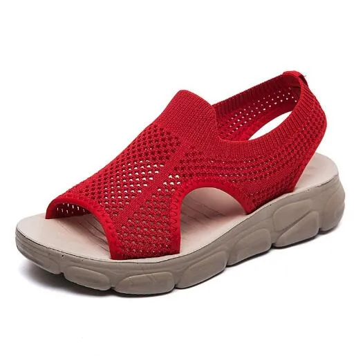 Creamtopmall Soft Bottom Flat Heel Sandals