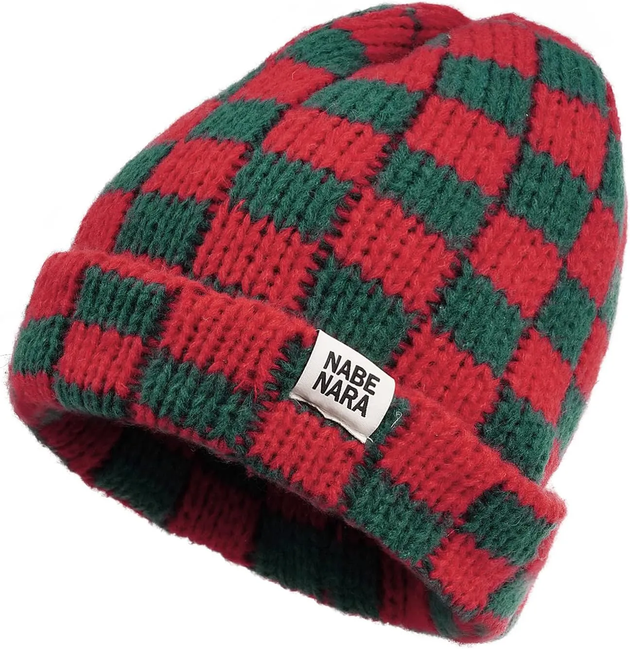 Croogo Beanie Men Slouchy Knit Skull Cap Warm Stocking Hats Women Winter Snow Ski Hat Cuffed Plaid Hat Toboggan Hats