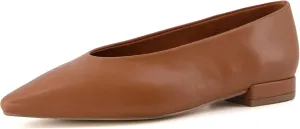 CUSHIONAIRE Gabor Women's Pointed Toe Slip-On Flat  Memory Foam, Wide Widths Available