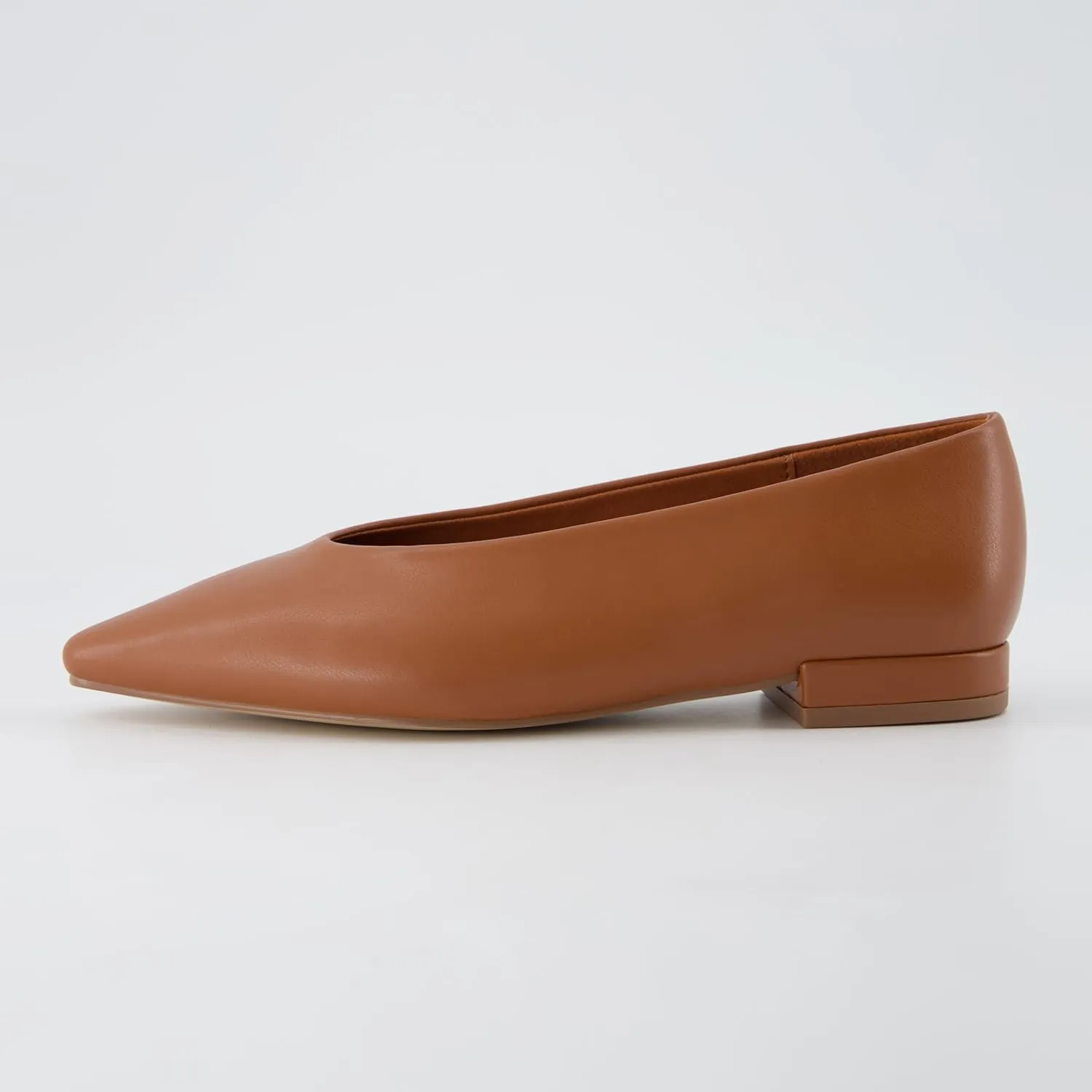 CUSHIONAIRE Gabor Women's Pointed Toe Slip-On Flat  Memory Foam, Wide Widths Available