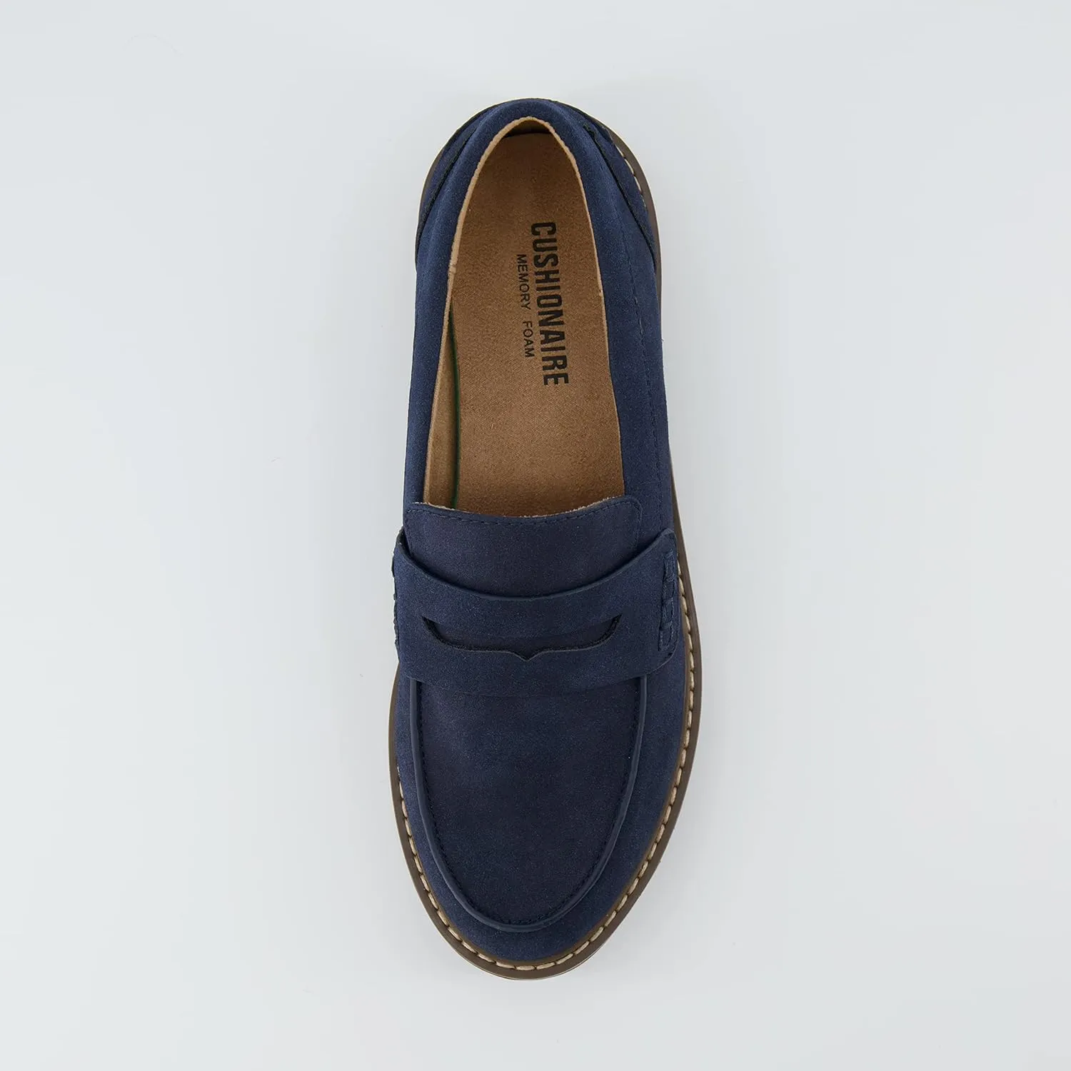 CUSHIONAIRE Women's Vassar Slip on Loafer  Memory Foam, Wide Widths Available