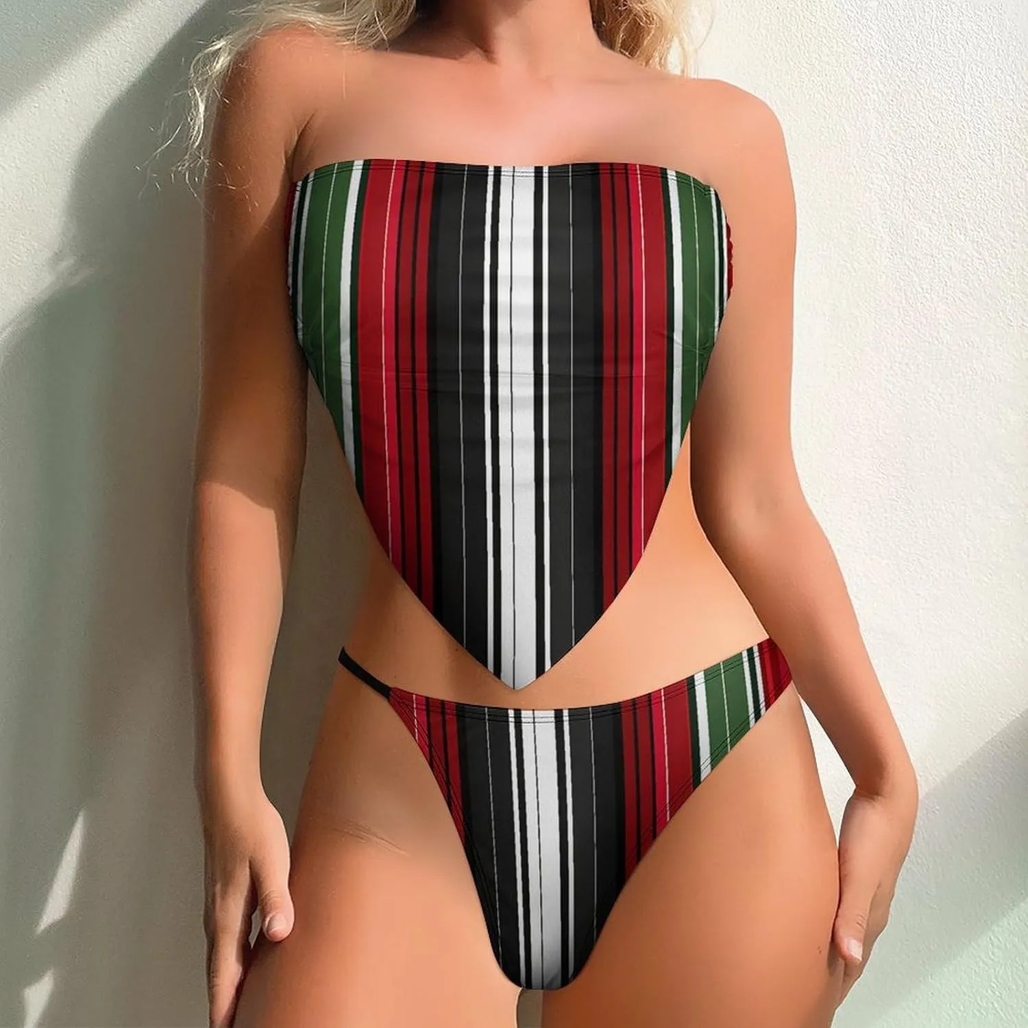 Cute Dogs Retro Women's Up Tankini Sets Push Up Swimsuit Top with Bottoms Swimwear Two Piece Bathing Suits