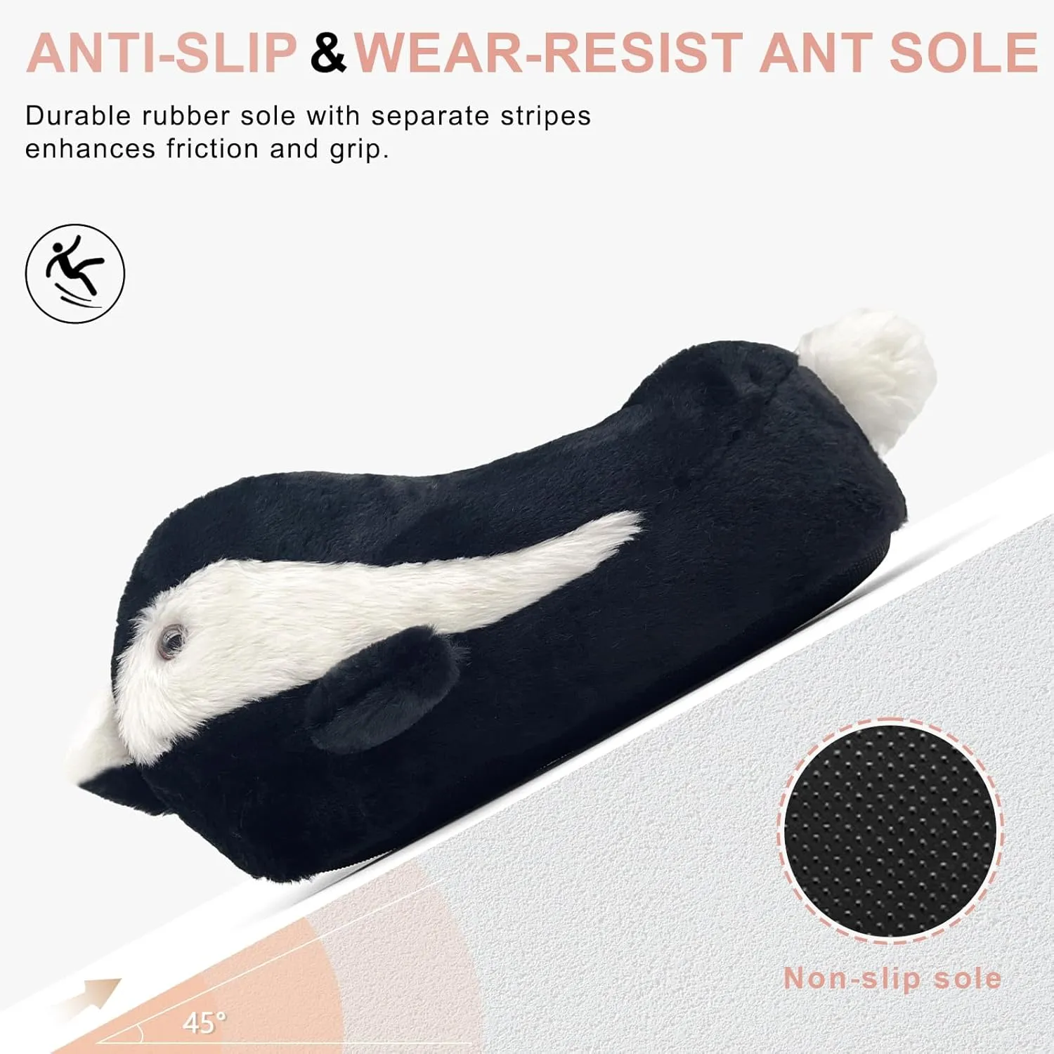 Cute Penguin Animal Slippers Adult Furry House Slipper Soft Warm Cartoon Slippers Indoor Bedroom Shoes for Women Men