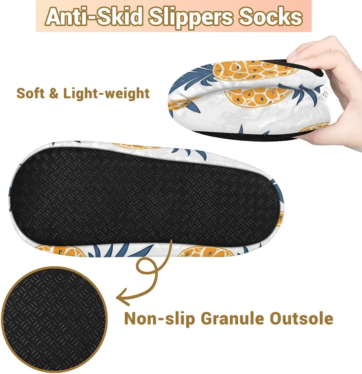 Cute Rabbits Flowers Soft Home Slippers for Women Lightweight Men's House Shoes Women's Slippers