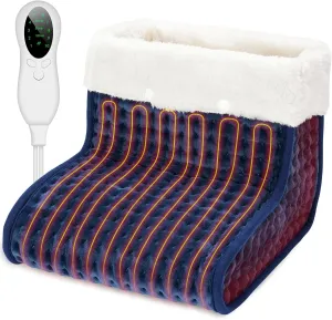 CYFIE Feet Warmers, Under Desk Foot Warmer for Women Men, Electric Heating Pad, 10 Level Heating 3 Level Timer with Auto Shut-Off, Winter Warmer for Home, Office, Indoor