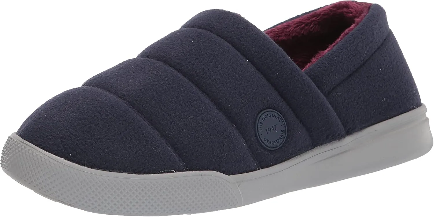 Dearfoams Men's Ace Sport Lounge Closed Back Slipper