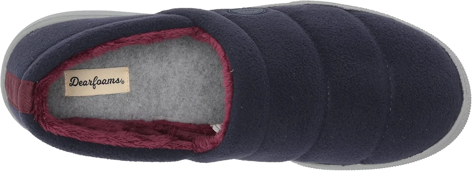 Dearfoams Men's Ace Sport Lounge Closed Back Slipper
