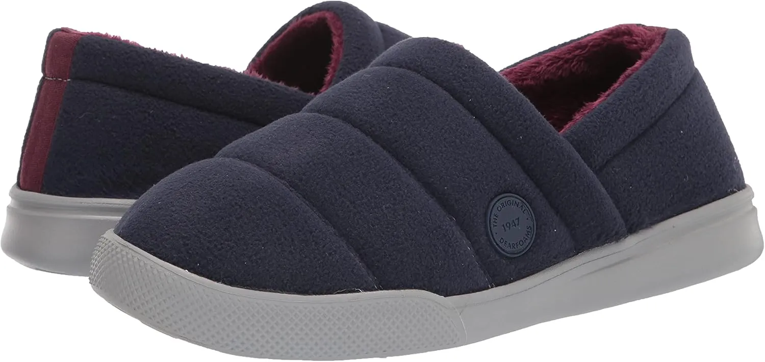 Dearfoams Men's Ace Sport Lounge Closed Back Slipper