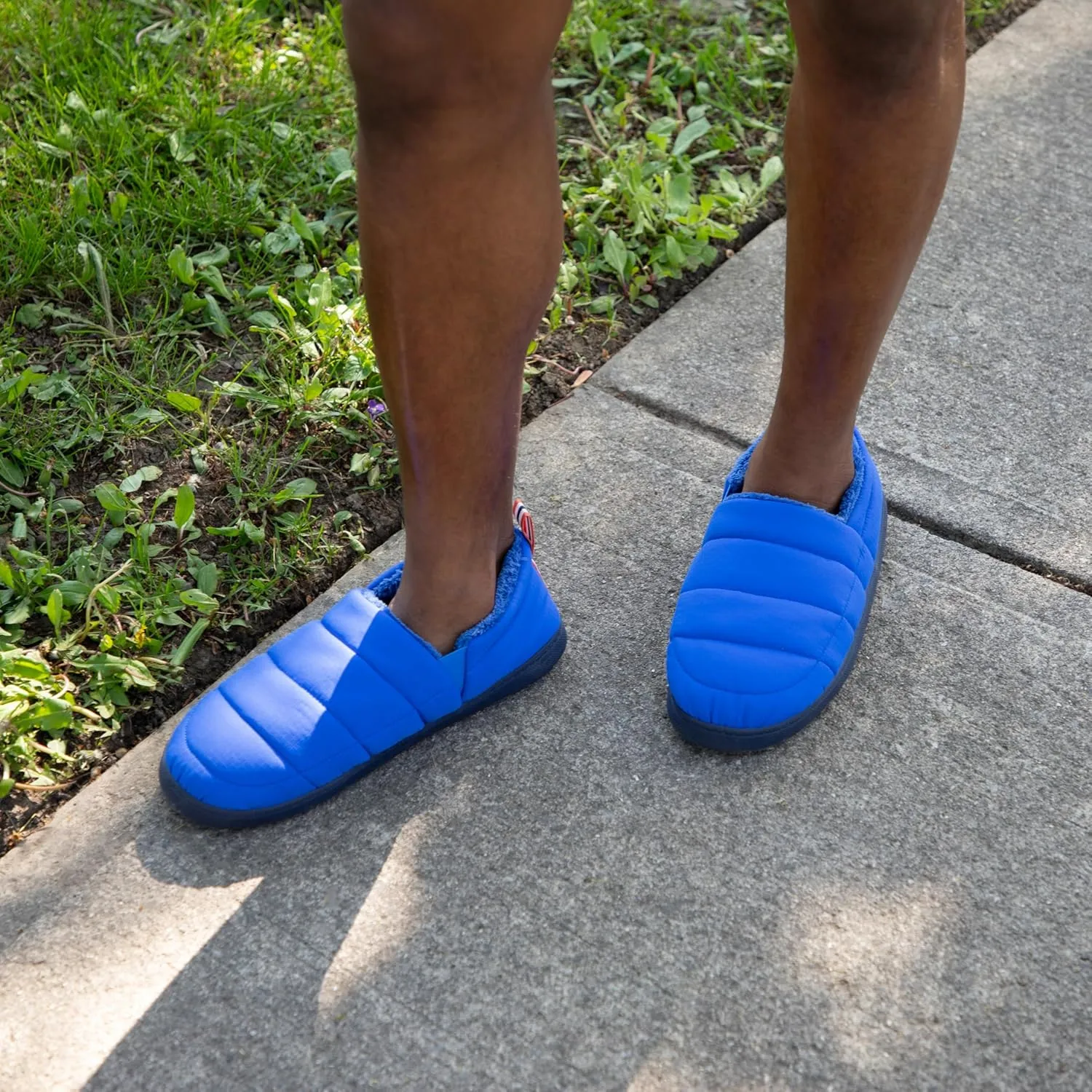 Dearfoams Men's Cullen Ripstop Closed Back Indoor/Outdoor Slipper