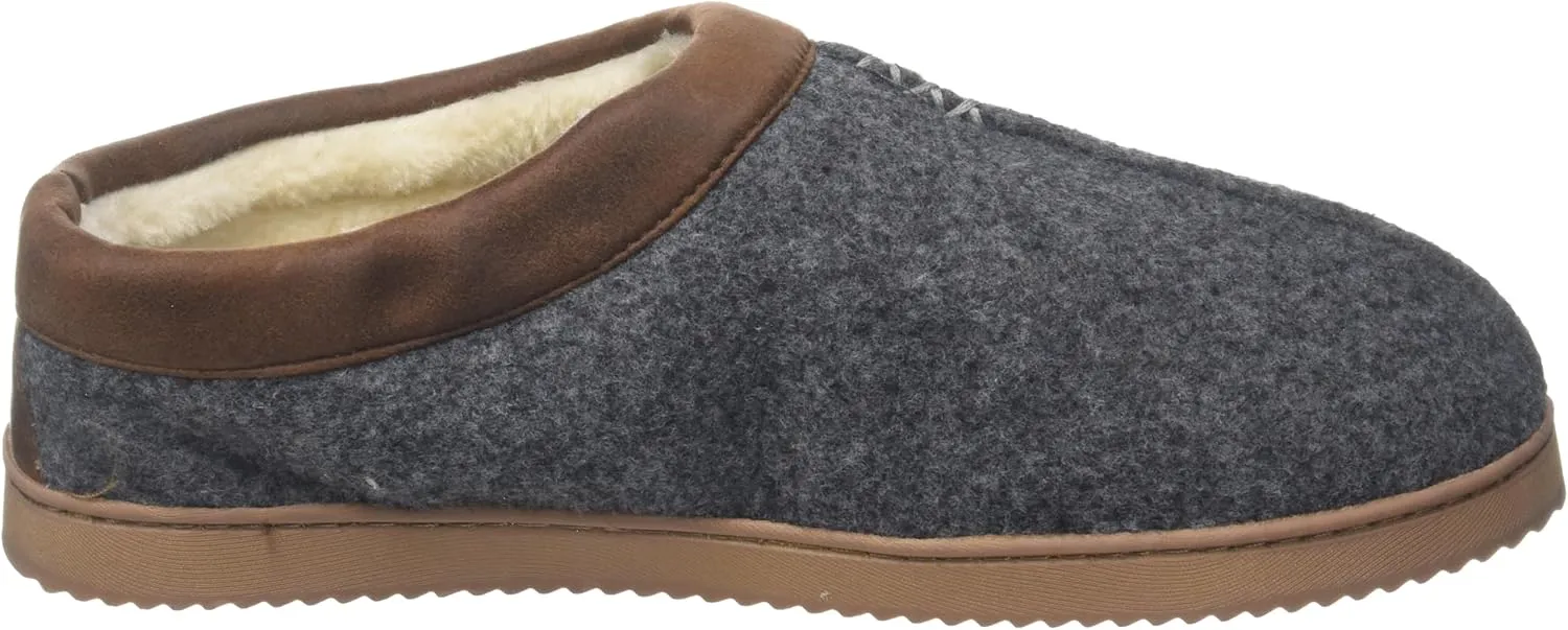 Dearfoams Men's Warner Indoor/Outdoor Memory Foam Comfort Clog Slipper