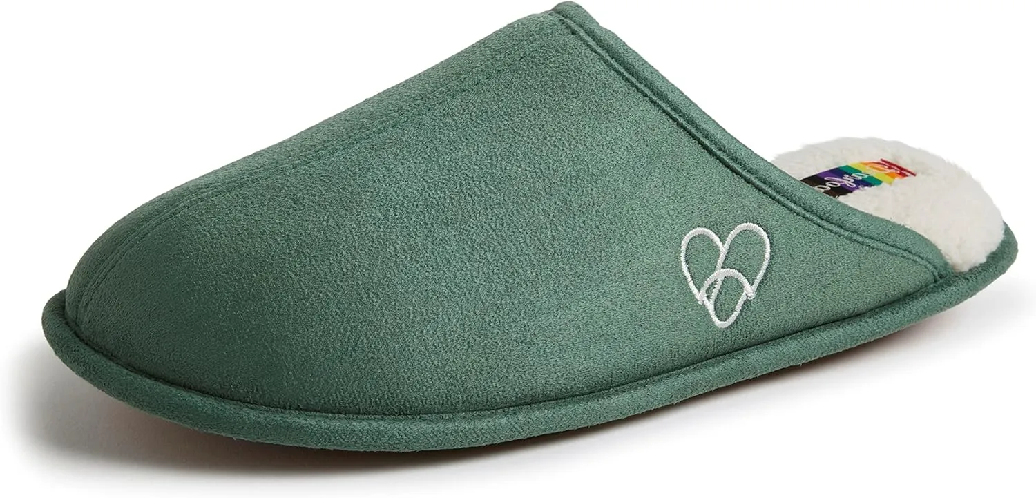 Dearfoams Women's Celebrates Pride Scuff with Inclusive Sizing Slipper