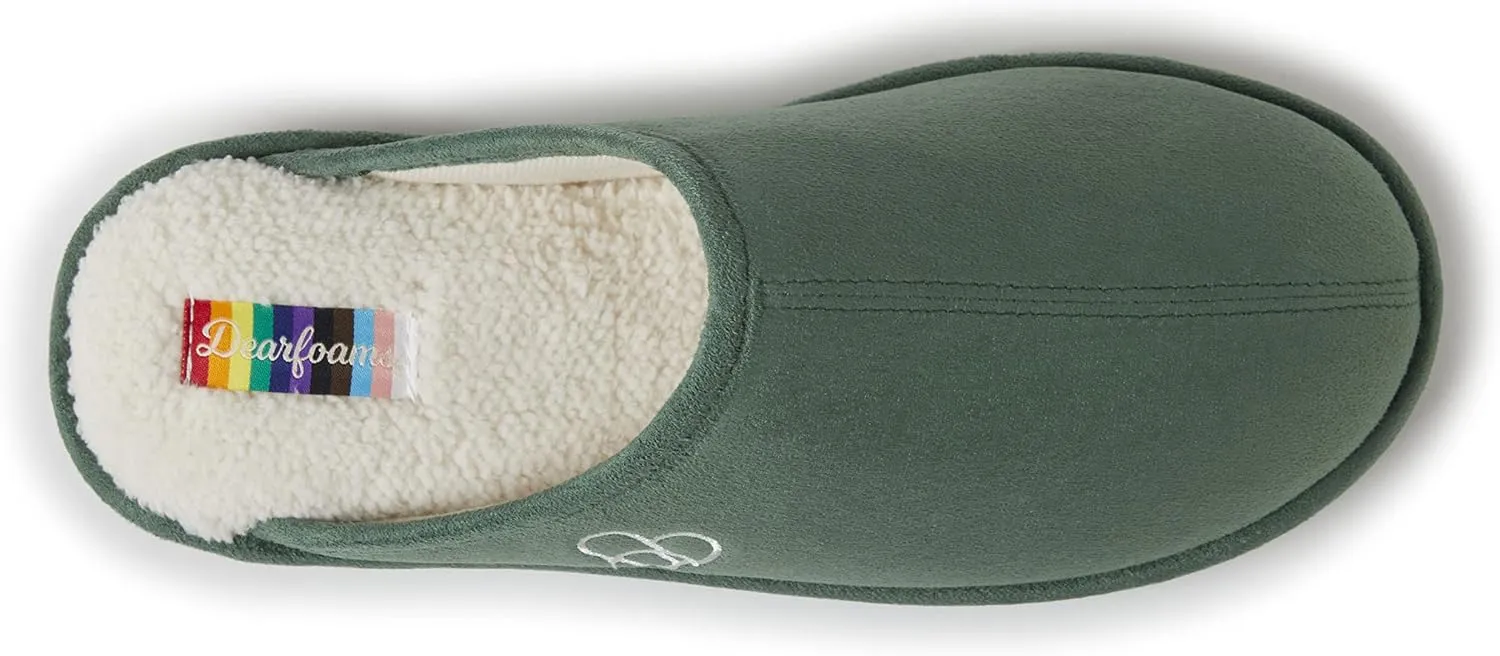 Dearfoams Women's Celebrates Pride Scuff with Inclusive Sizing Slipper