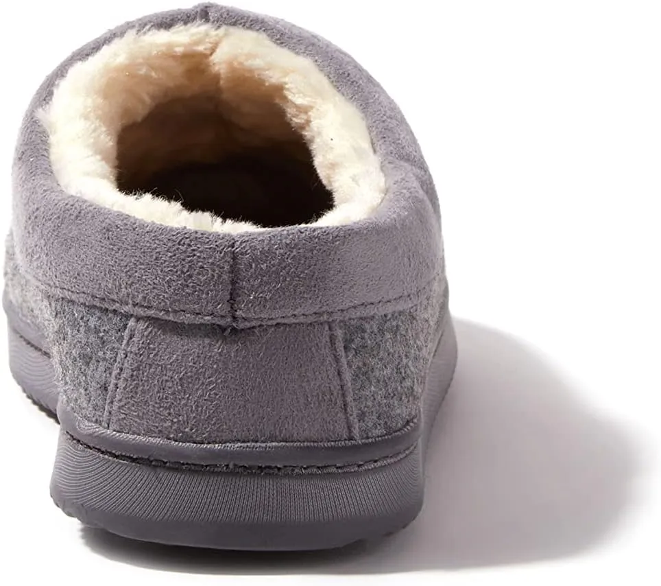 Dearfoams Women's Wren High Vamp Clog Indoor/Outdoor Memory Foam Slipper