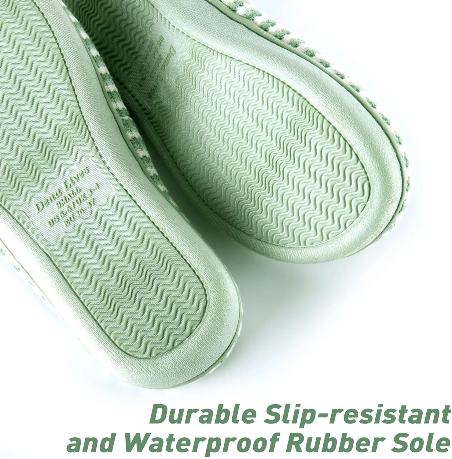 DL Women's Memory Foam Open Toe Slide Slippers with Cute Bow and Cozy Terry Lining, Slip-on House Shoes Spa Mules Sandals with Indoor Outdoor Rubber Sole