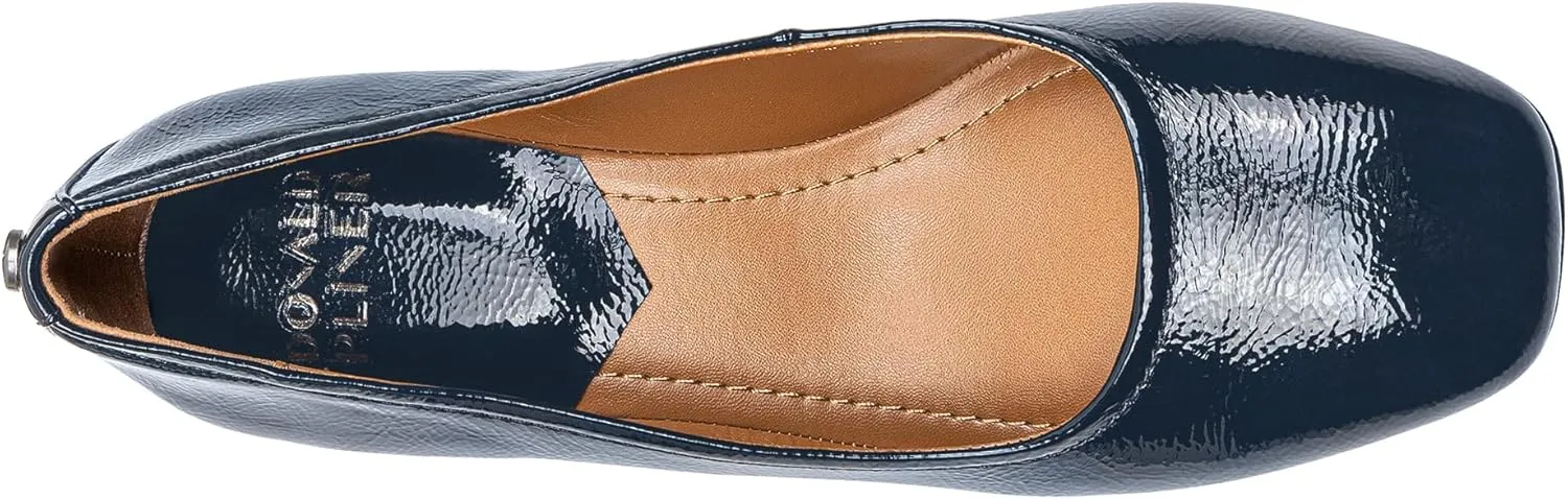 Donald Pliner Women’s RYA Pump Heel – 1.3” Block Heel Shoes for Comfort, Slip On Women’s Heels with Rubber Sole