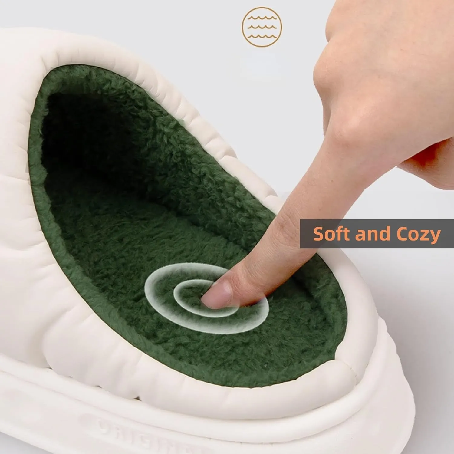 Down Warm Home Slippers for Women Men Indoor Winter Plush Comfy House Slipper Couple Soft Cozy Bedroom Shoes Non-Slip Thickened Sole Lightweight