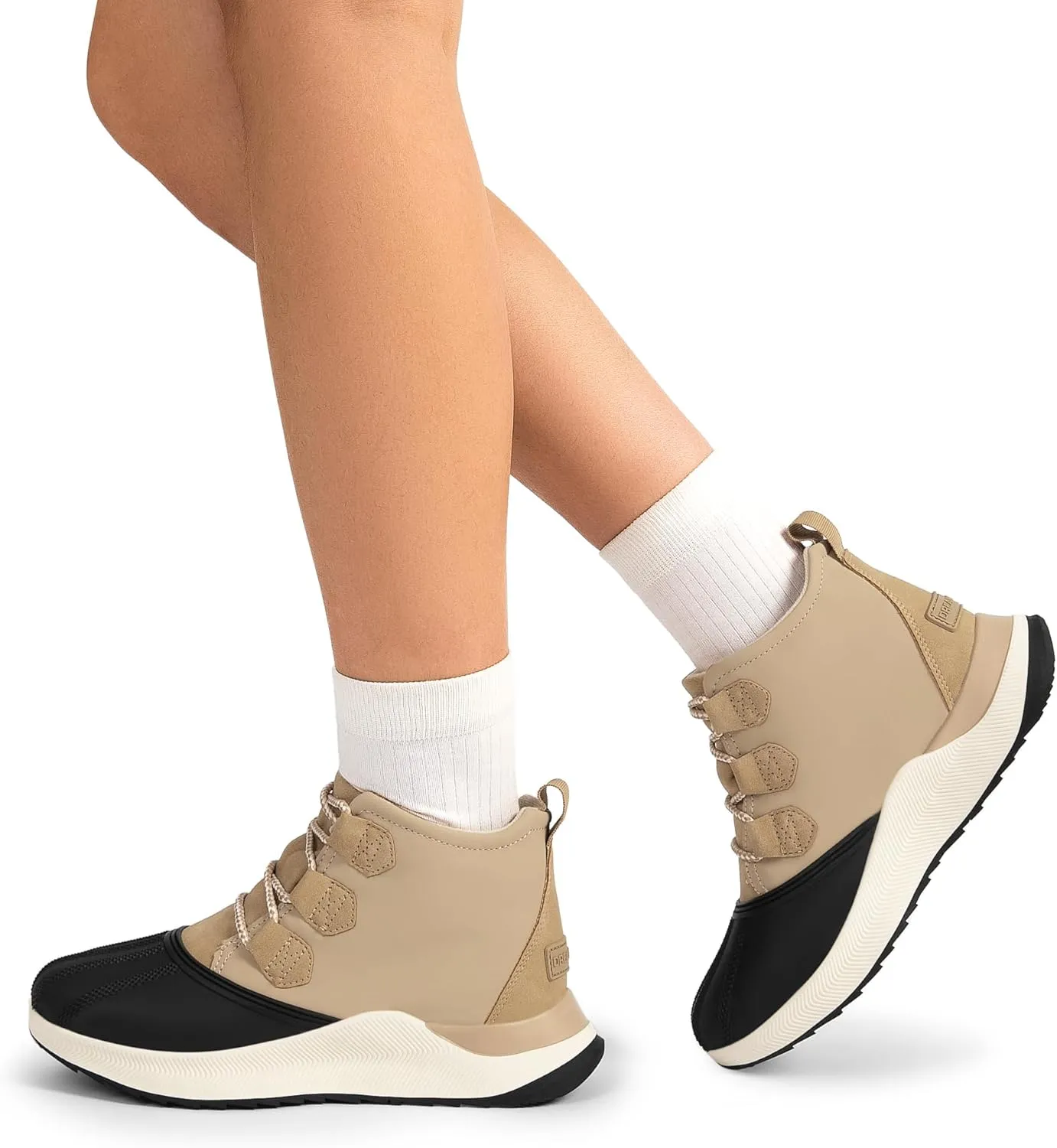 DREAM PAIRS Ankle Winter Boots for Women Waterproof Lace Up Anti-Slip Warm Snow Booties Fashion Sneaker Boots