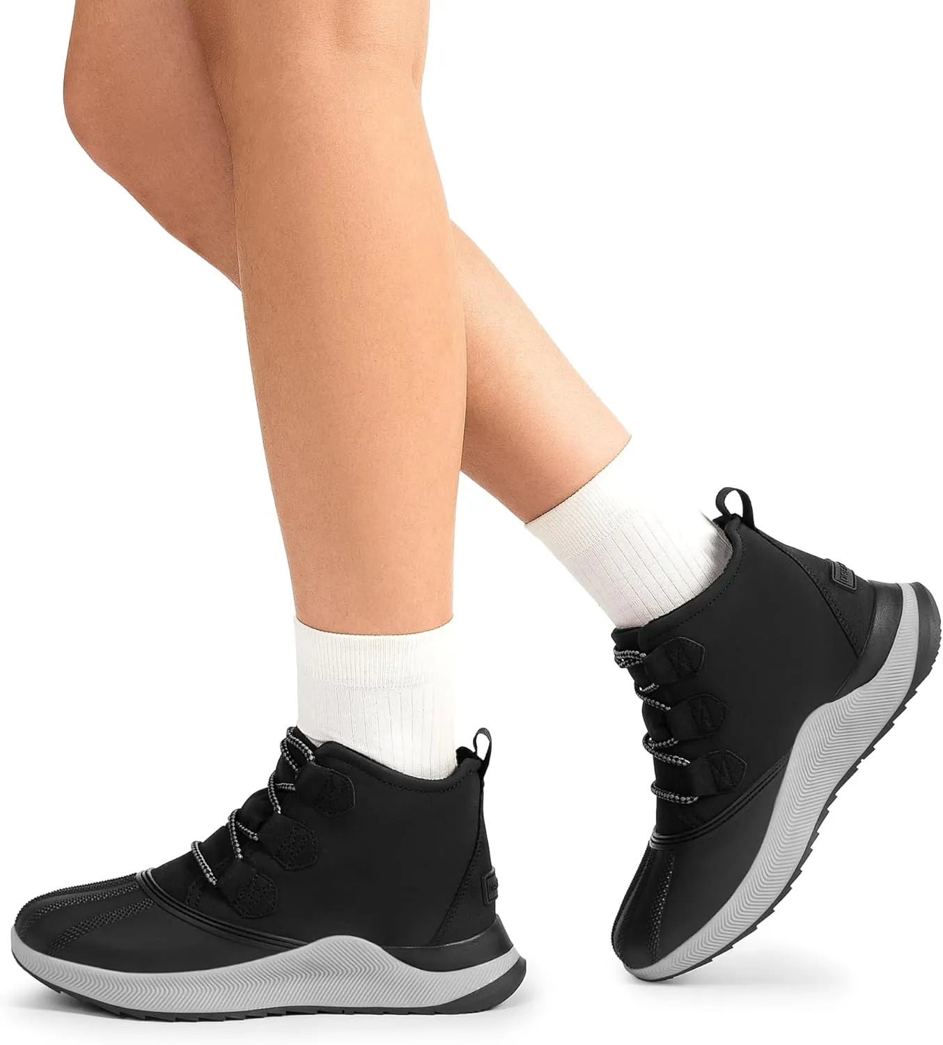 DREAM PAIRS Ankle Winter Boots for Women Waterproof Lace Up Anti-Slip Warm Snow Booties Fashion Sneaker Boots