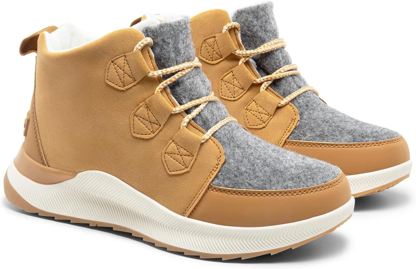 DREAM PAIRS Ankle Winter Boots for Women Waterproof Lace Up Anti-Slip Warm Snow Booties Fashion Sneaker Boots