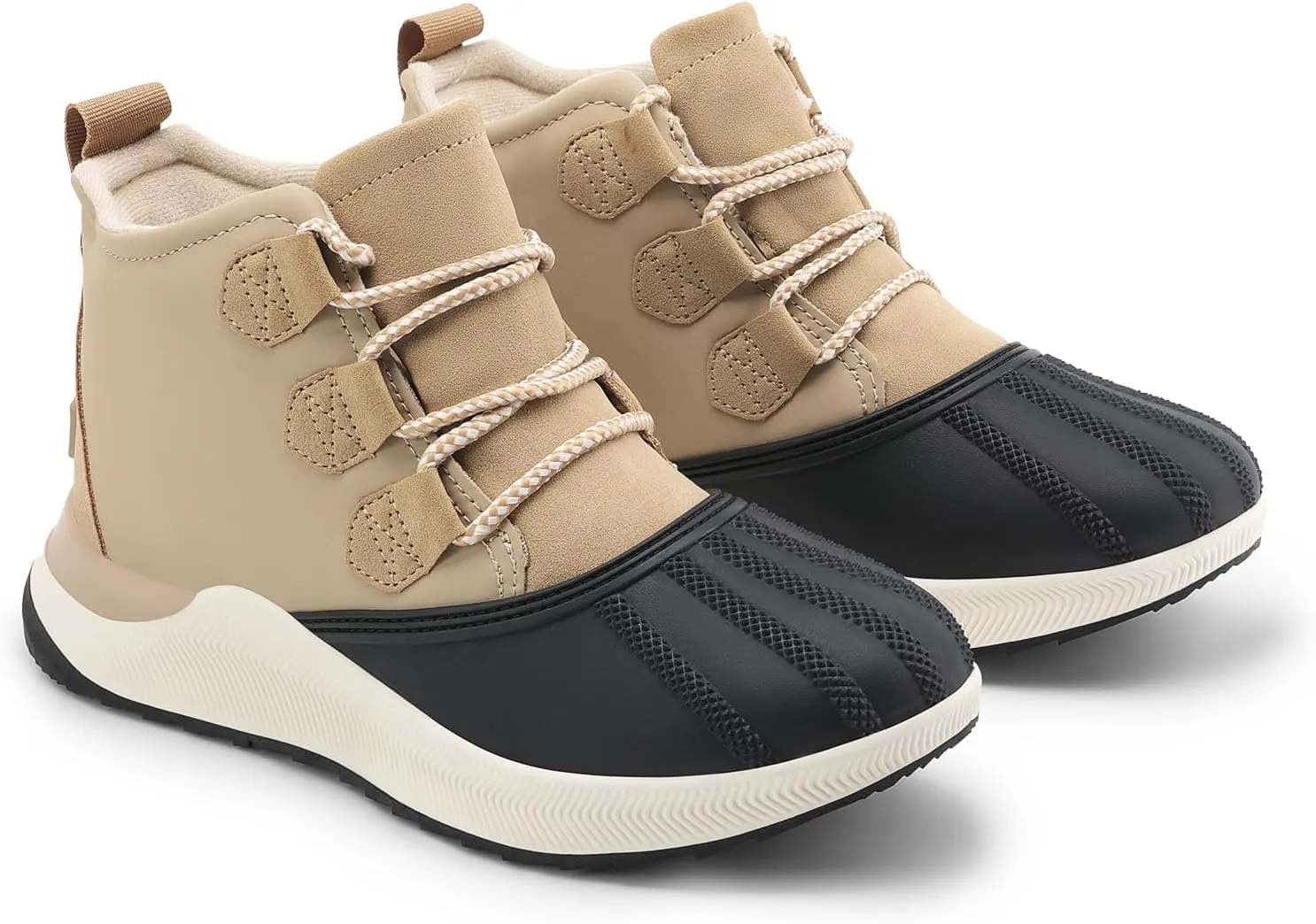 DREAM PAIRS Ankle Winter Boots for Women Waterproof Lace Up Anti-Slip Warm Snow Booties Fashion Sneaker Boots