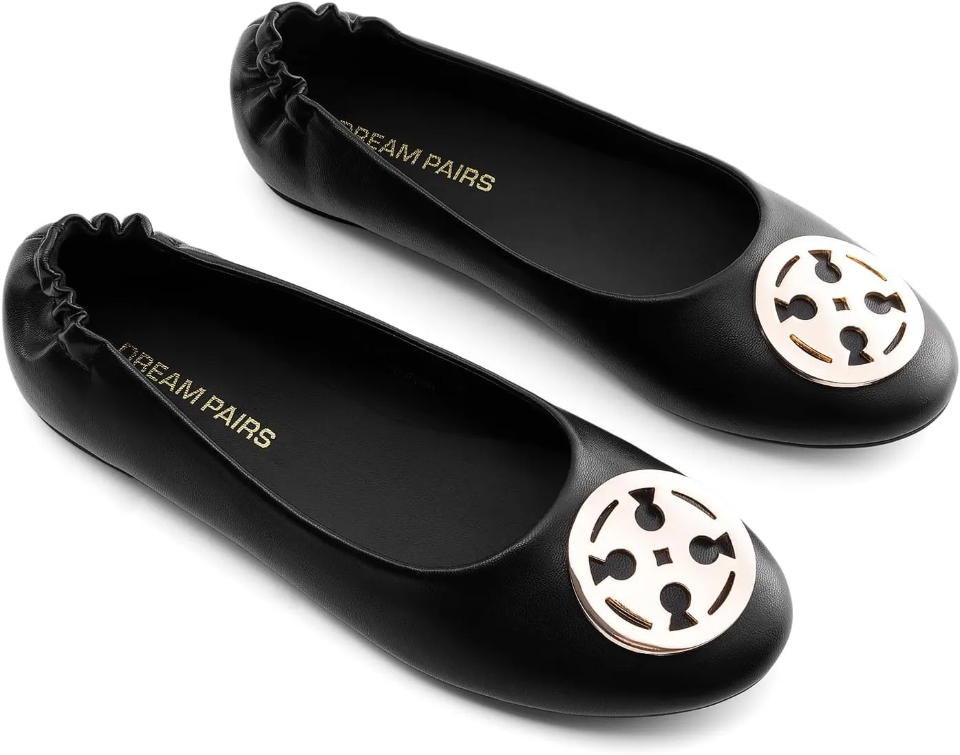 DREAM PAIRS Women's Ballet Flats Shoes Round Toe Slip On Comfortable Dressy Shoes