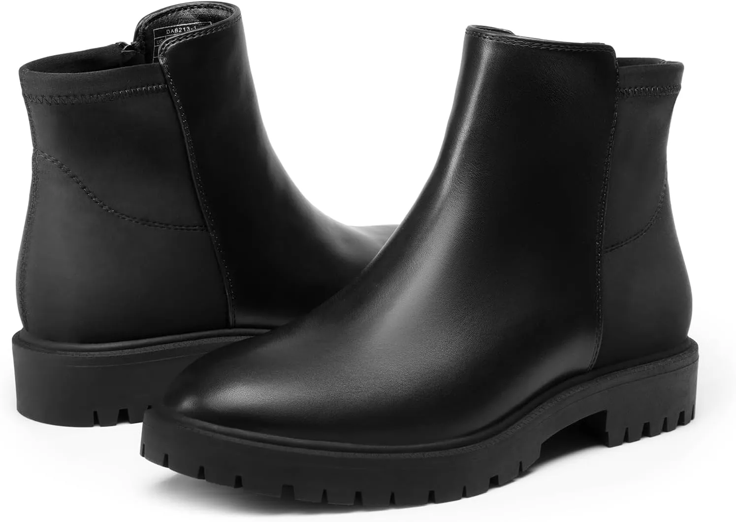 DREAM PAIRS Women's Low Heel Chelsea Ankle Boots Fashion Slip On Elastic Fall Booties Shoes