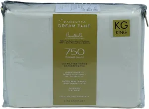 Dream Zone 750 Thread Count PimaCott King Sheet Set in Ivory (Ivory,King)