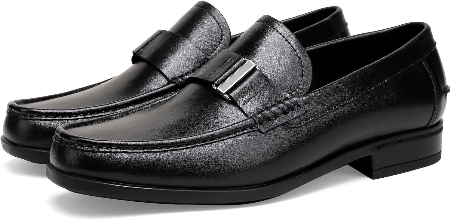 Dress Shoes for Men,Classicial Leather Loafers Slip on Formal Business Shoes Penny