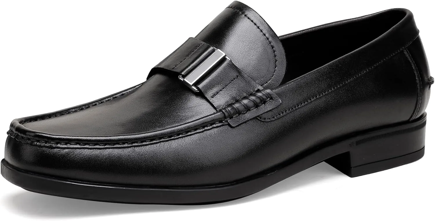 Dress Shoes for Men,Classicial Leather Loafers Slip on Formal Business Shoes Penny