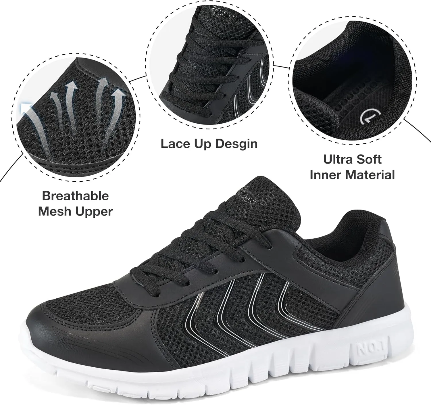 DUOYANGJIASHA Sneakers for Women Running Shoes: Slip On Casual Walking Shoes Non Slip Comfortable Fashion Tennis Shoes Mesh Lightweight Sneaker for Work