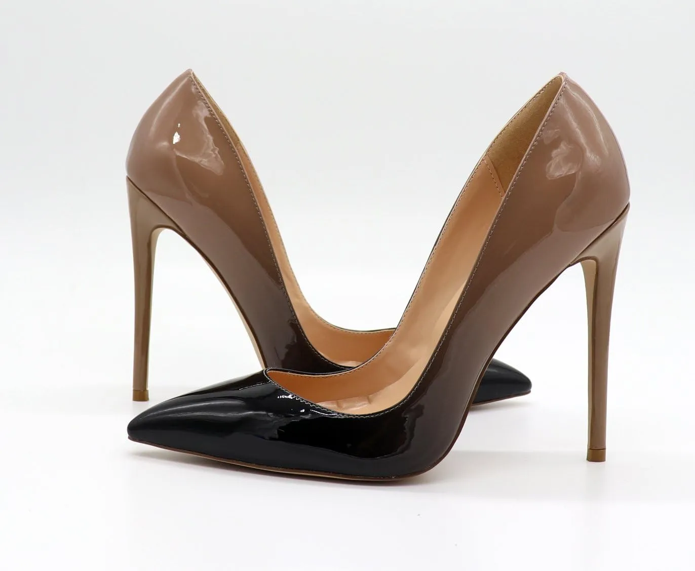 Eldof Women's Stilettos High Heels Slip On Pointed Closed Toe Classic Wedding Party Dressy Pumps 4.7 Inch