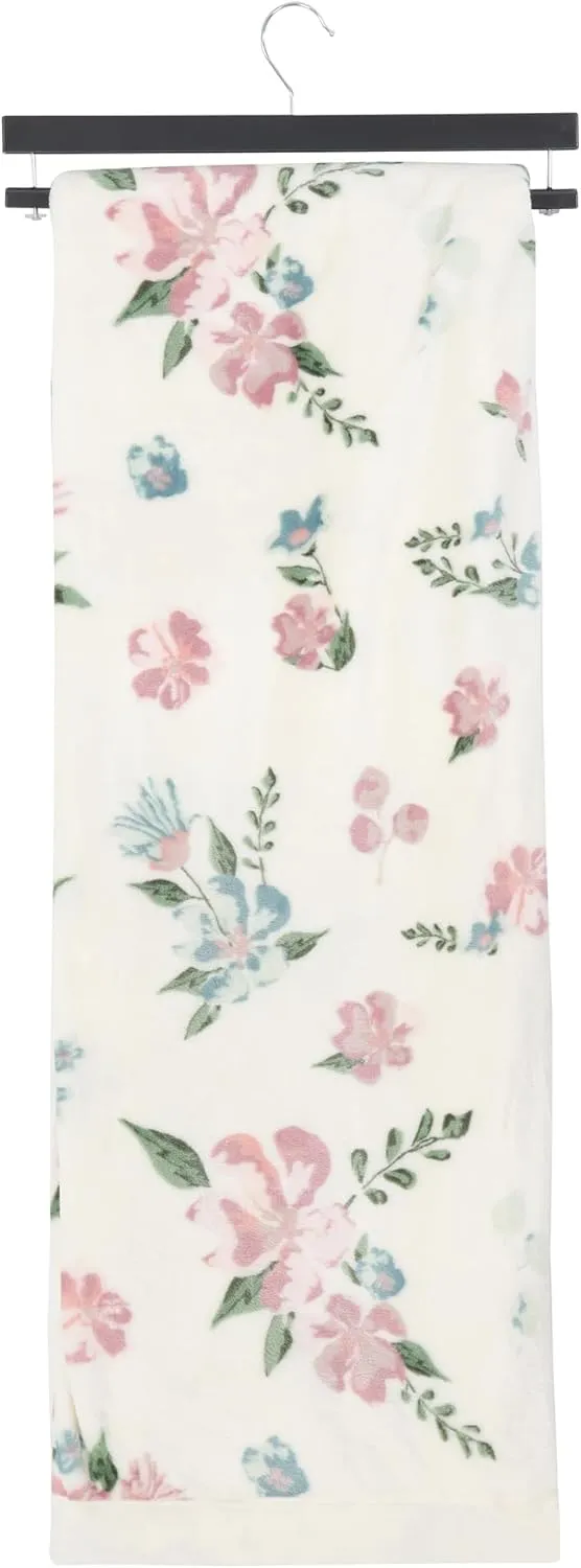 ELLEN TRACY Womens Throw Blanket, Super Soft Blankets, Home Decor for Couch, Sofa and Bedroom