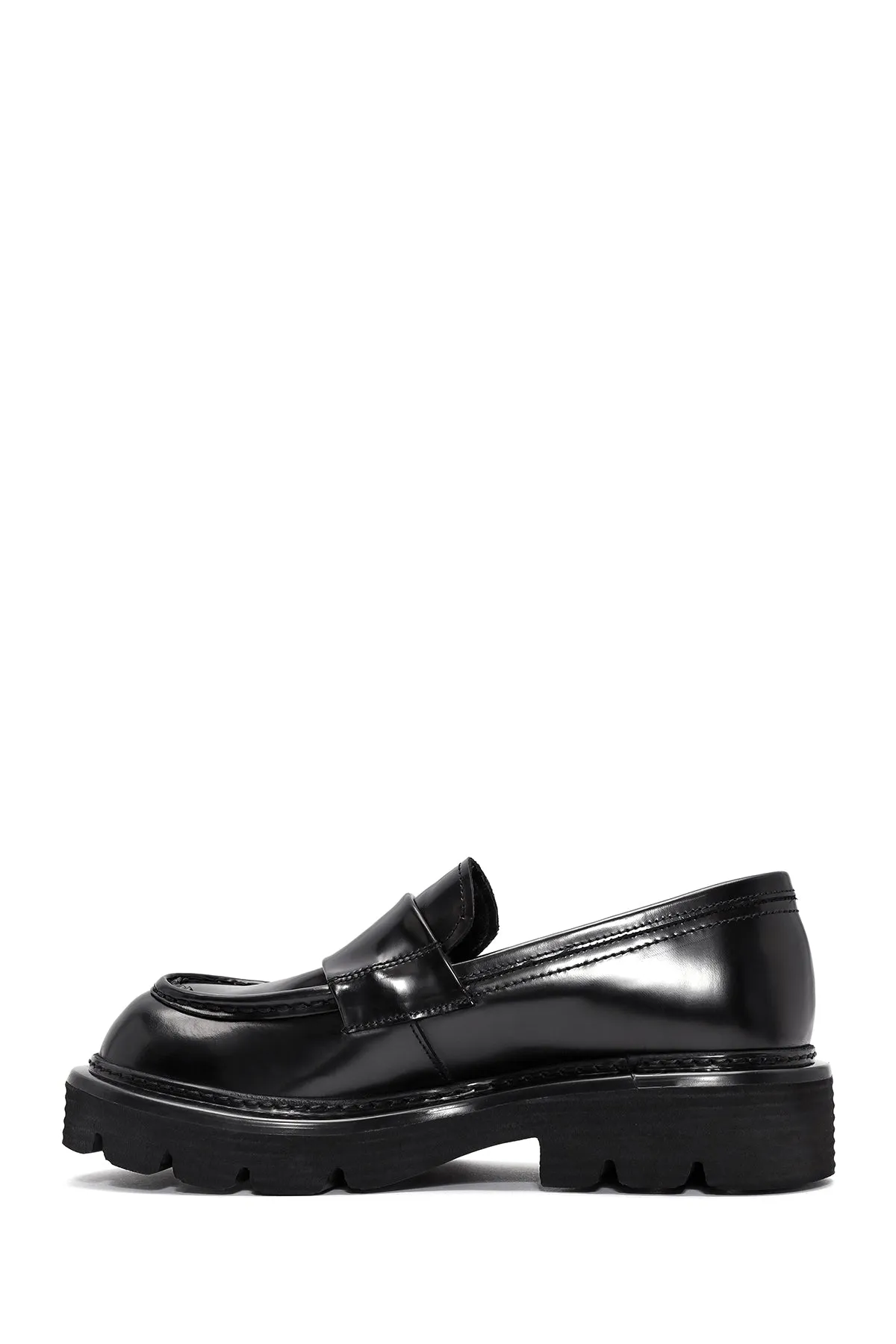 Erkek Siyah Deri Casual Loafer