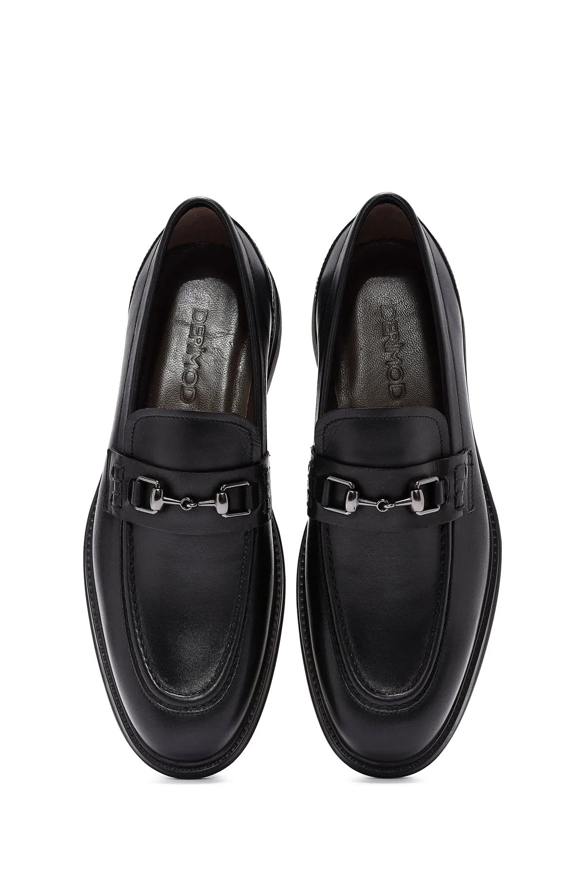 Erkek Siyah Deri Casual Loafer