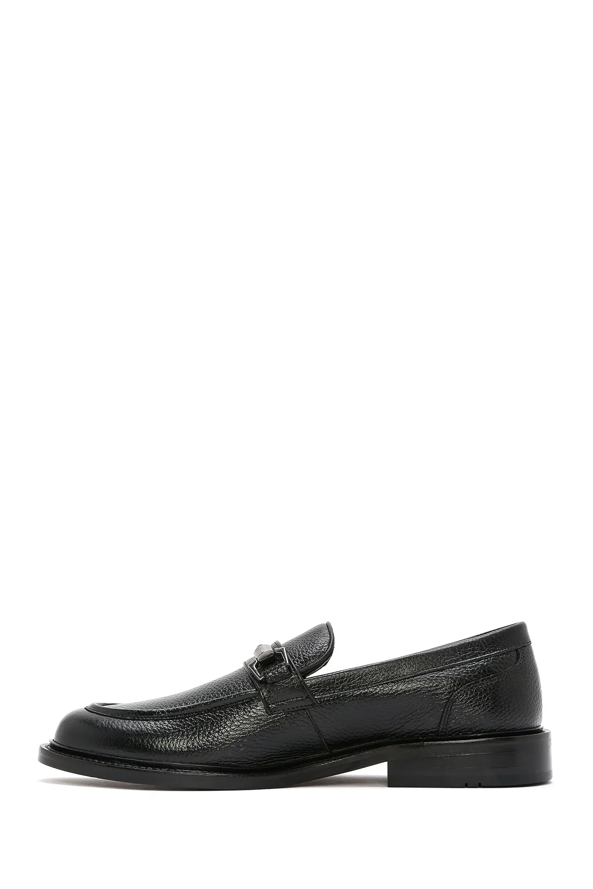 Erkek Siyah Deri Klasik Loafer