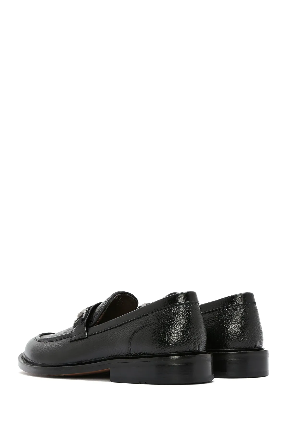 Erkek Siyah Deri Klasik Loafer