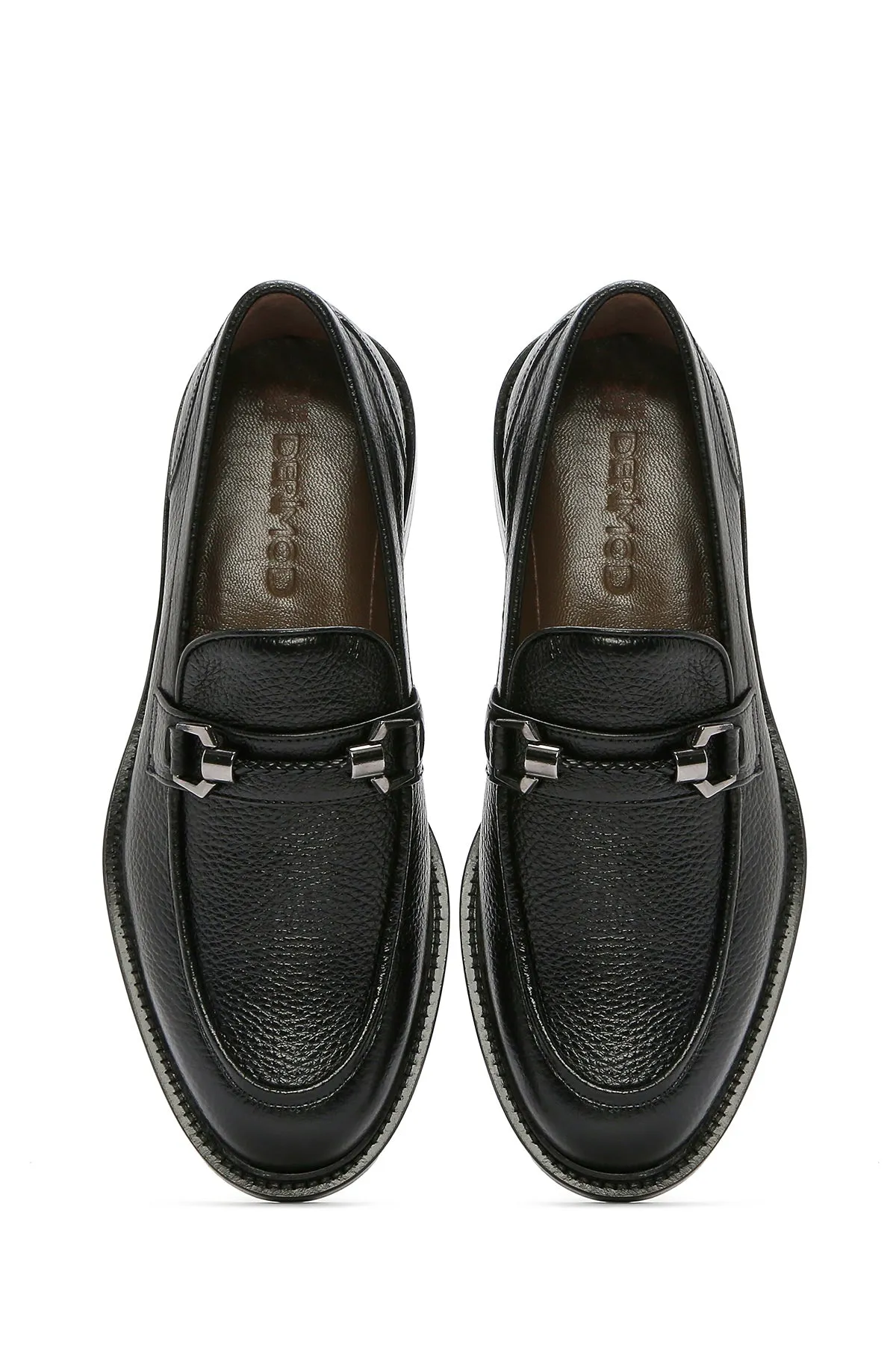 Erkek Siyah Deri Klasik Loafer