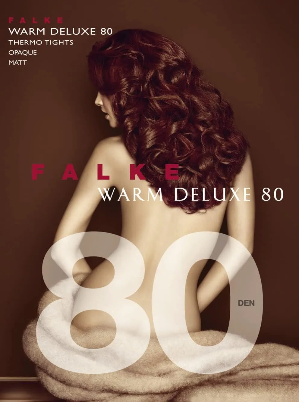 FALKE Women's Warm Deluxe 80 Denier Tights, Matte, Silky Soft, 1 Pair