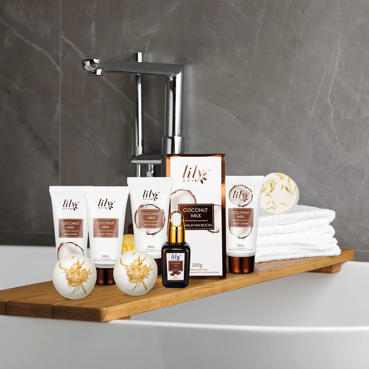 Fathers Day Gifts for Men Dad Coconut Vanilla Spa Gift Basket for Women 18 Pcs Luxury Bath & Body Set with Shower Gel | Relaxing Self Care Pampering Gifts for Her, Birthday, Christmas, Mothers Day