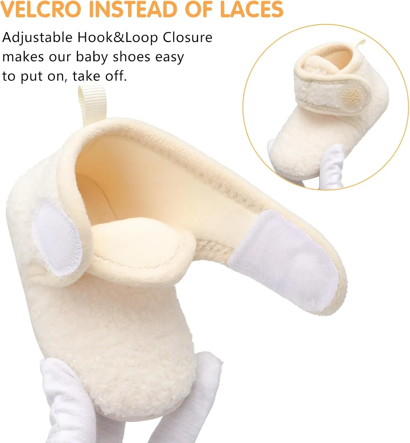 FEETCITY Baby Booties Girls Boys Infant Slippers First Walkers Shoes Warm Socks Newborn Crib Shoes