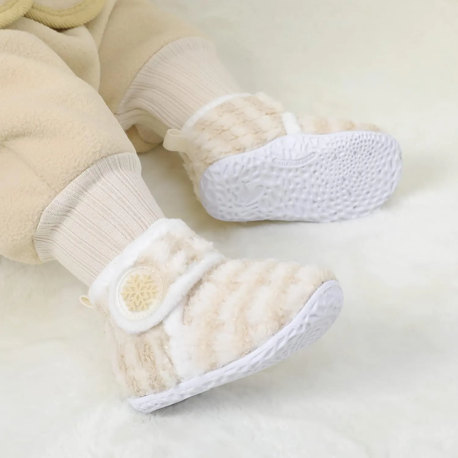 FEETCITY Baby Booties Girls Boys Infant Slippers First Walkers Shoes Warm Socks Newborn Crib Shoes