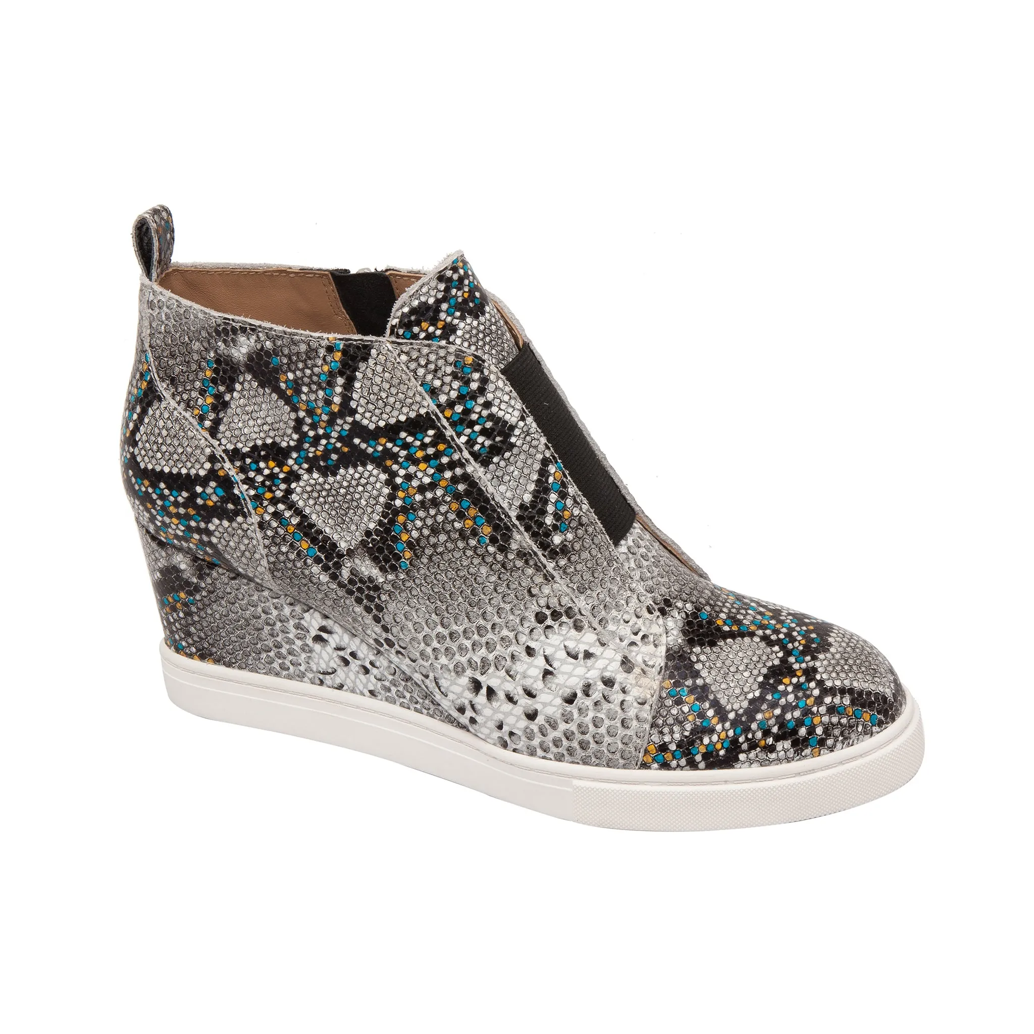 FELICIA SNAKE PRINT | Our Original Platform Wedge Sneaker Bootie