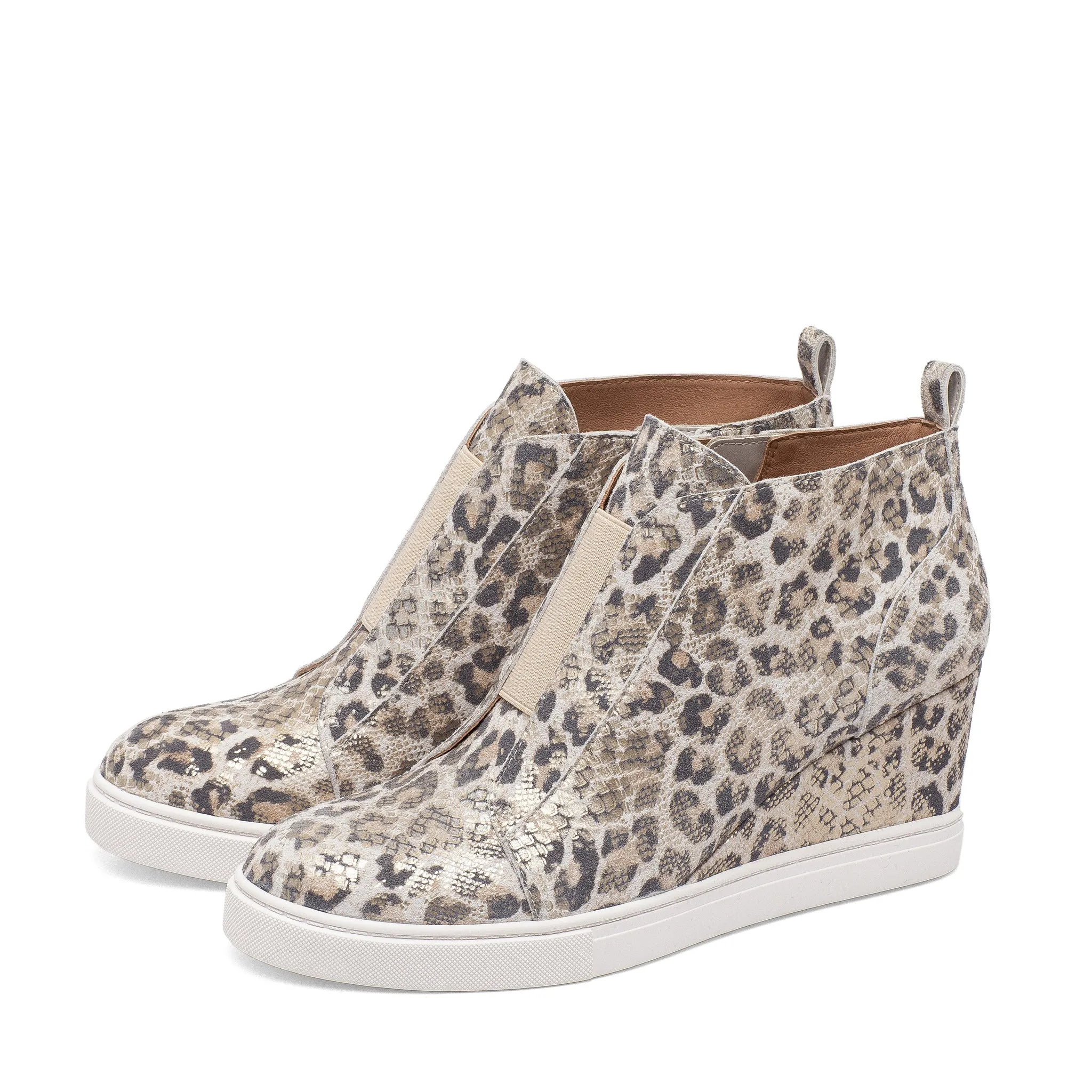 FELICIA SNAKE PRINT | Our Original Platform Wedge Sneaker Bootie