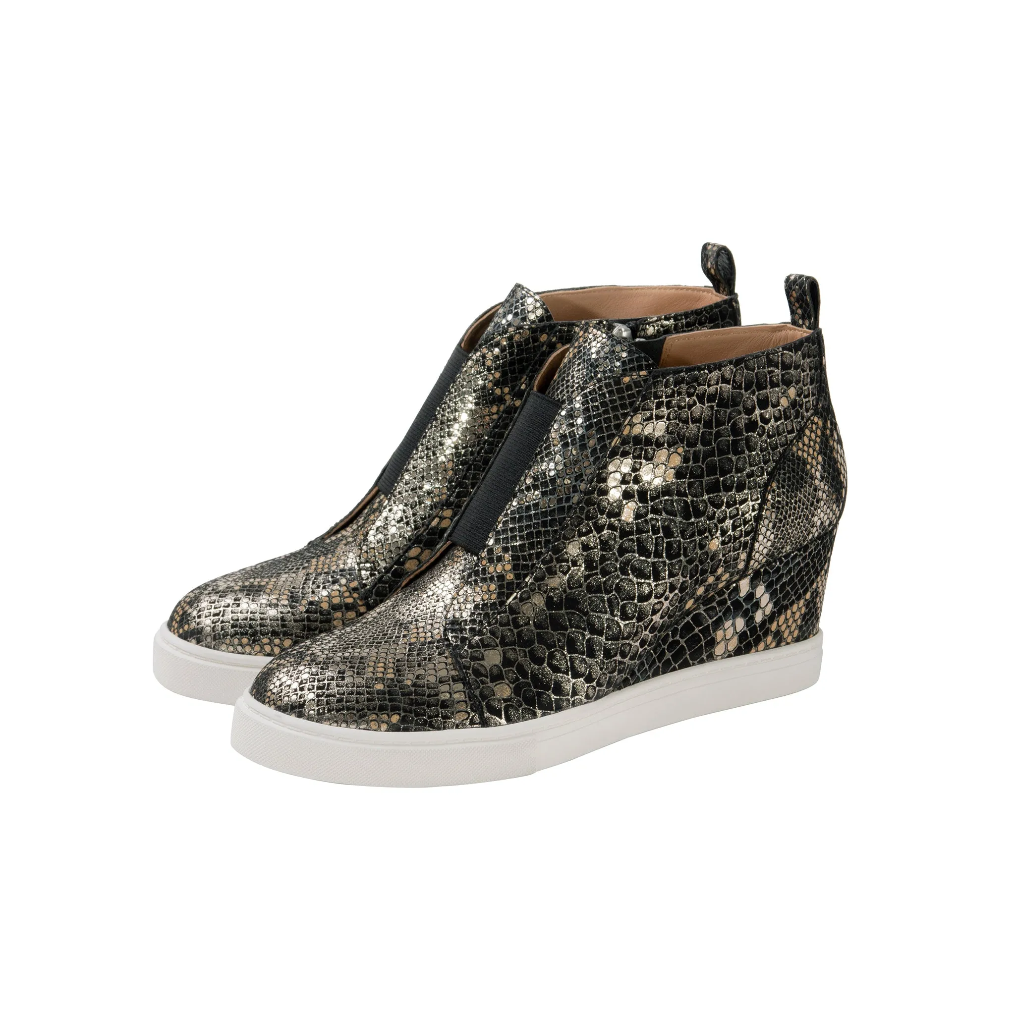 FELICIA SNAKE PRINT | Our Original Platform Wedge Sneaker Bootie