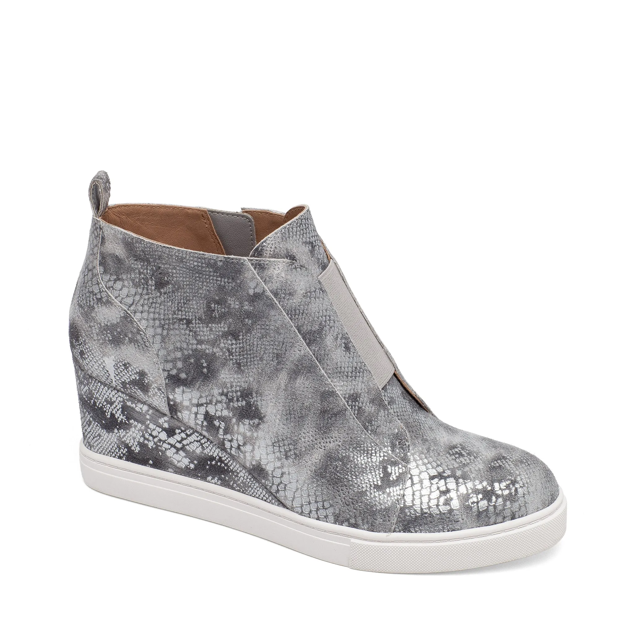 FELICIA SNAKE PRINT | Our Original Platform Wedge Sneaker Bootie